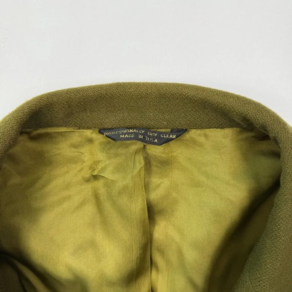 Vintage Banana Republic Wool Blazer XL Olive Green Safari Travel USA